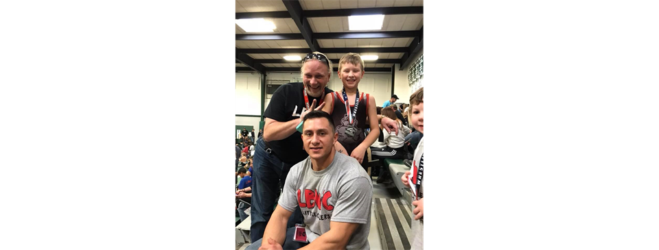 Coach JD and Tom with Kayden