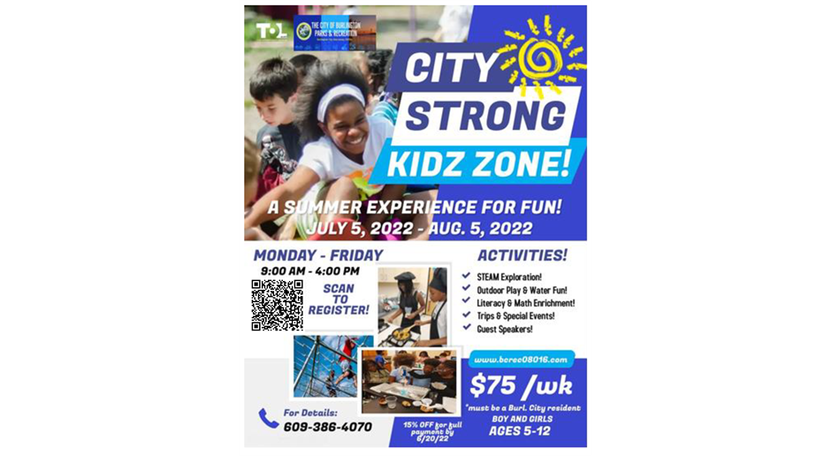 City Strong Kidz Zone Summer Recreation