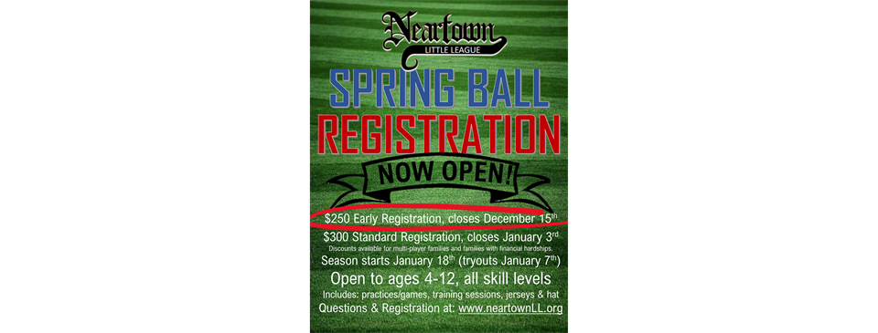 NLL Spring Season 2023--Registration Now Open!