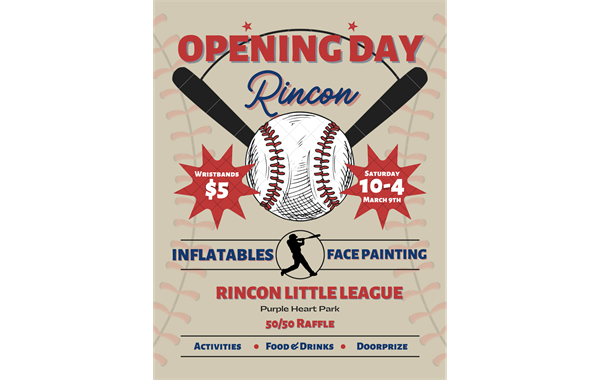 Opening Day Announced!