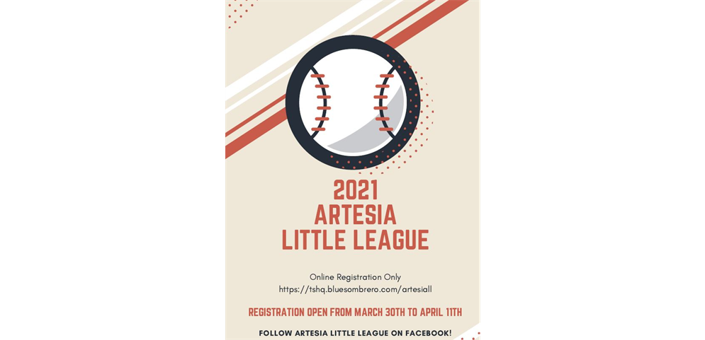 2021 Artesia Little League Registration