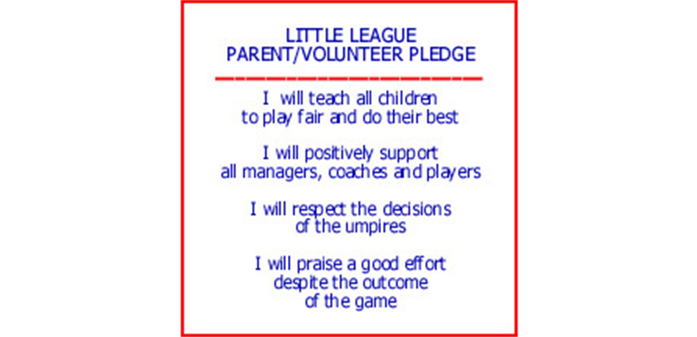 Parent & Volunteer Pledge