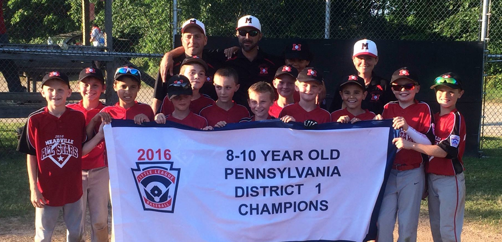 2016 8-10 Year Old Baseball District 1 Champs