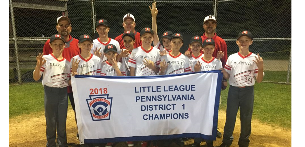 2018 Little League Baseball District 1 Champions