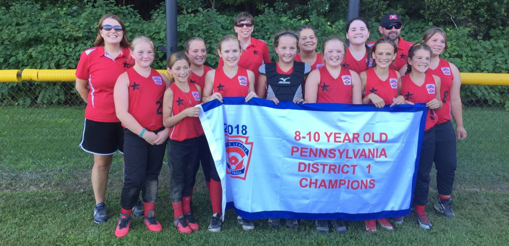 2018 8-10 Year Old Softball District 1 Champions