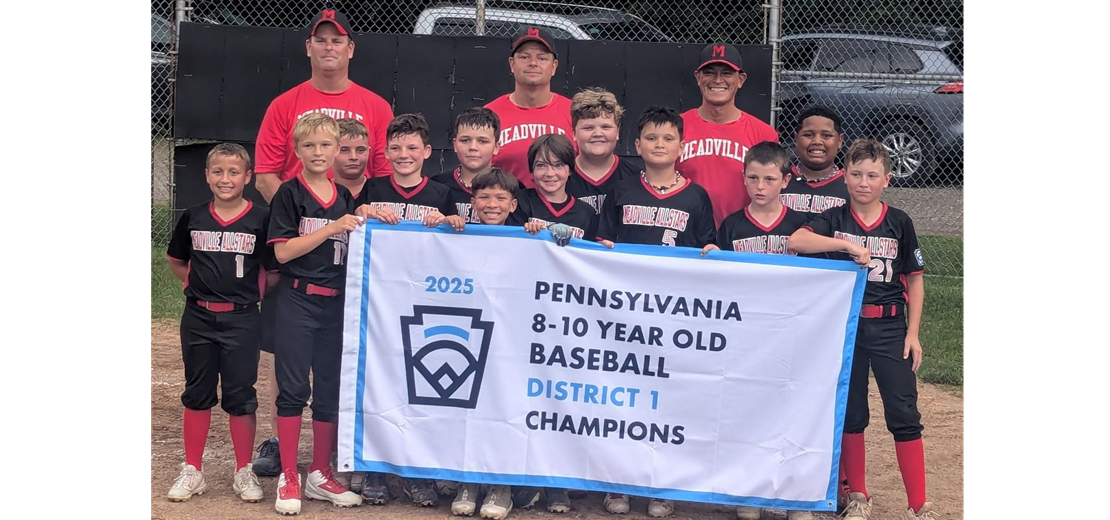 2025 8-10 Year Old Baseball District Champions