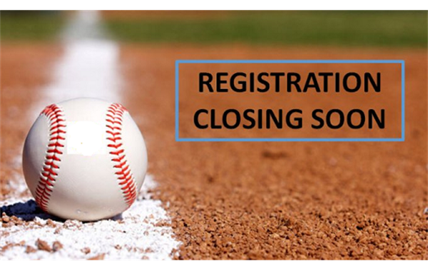 Spring 2023 Baseball Registration for Majors and Juniors closes on March 29th!
