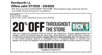 KLL Dick's Sporting Goods Discount Weekend