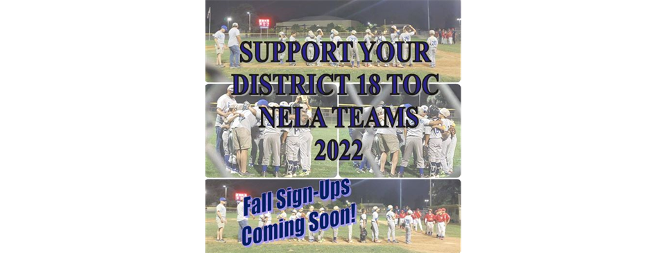 Support your 2022 District 18 Toc