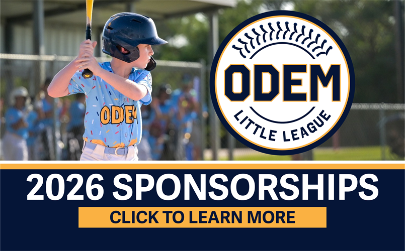 2026 Odem Little League Sponsorships
