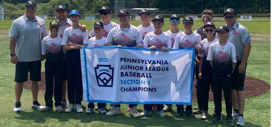 Junior League Baseball Section 1 Champions - Finishes 0-2 at States
