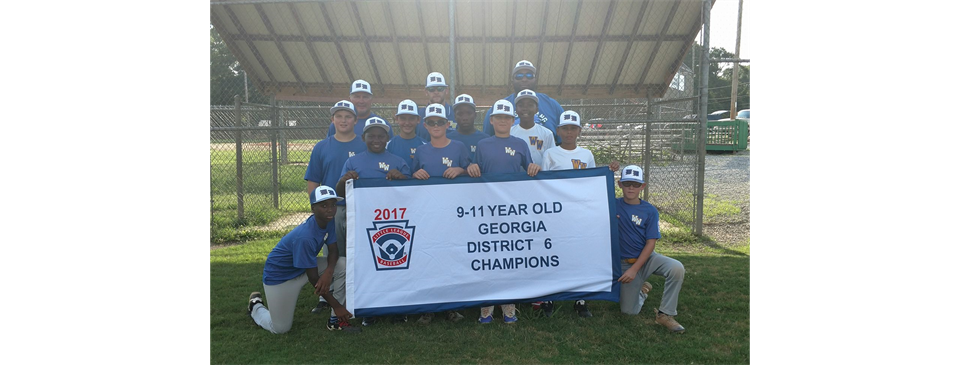 Boys 9-11 2017 District Champs