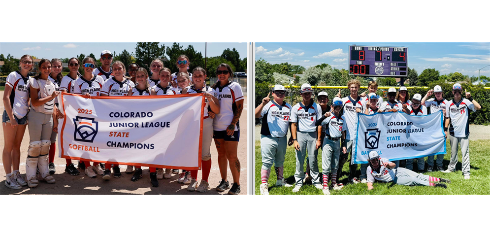 2025 HPLL JR BB & SB State Champs