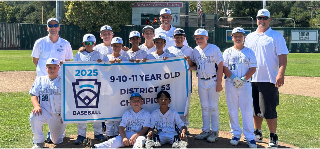 BENICIA - 9-10-11 District 53 Champions!