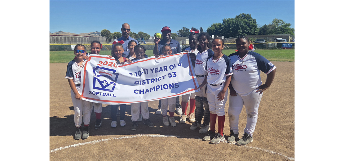 VALLEJO  8-9-10 Softball District Champions!