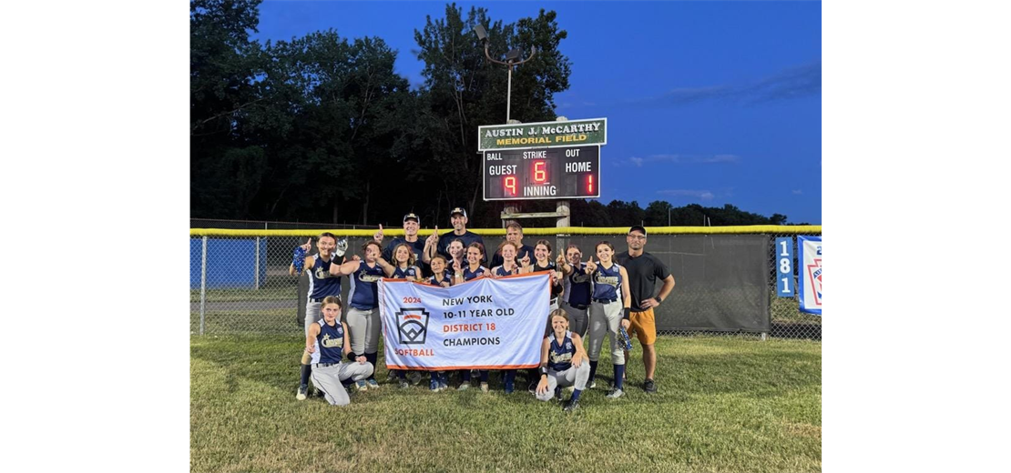 2024 11 Year Old Softball District 18 Champions - WN/NVCC