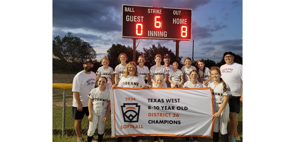 BOERNE MINOR SOFTBALL DIST.CHAMPS - Sect 3 Runner up 2024