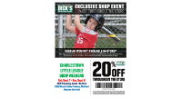 Dick's Sporting Goods Medford Shopping weekend Sept 7-8