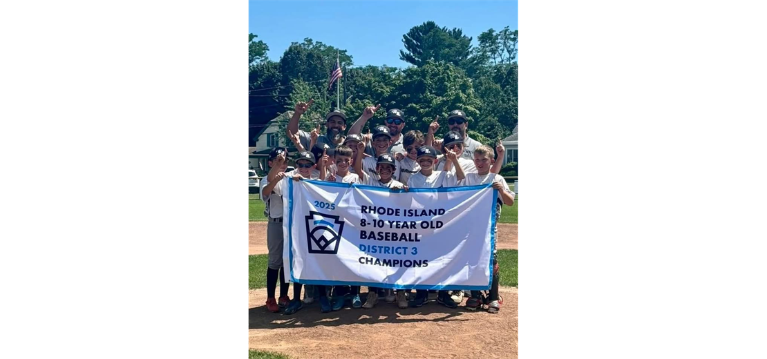 2025 Warwick North 10’s Baseball District Champions 