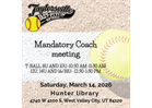 MANDATORY COACH MEETING