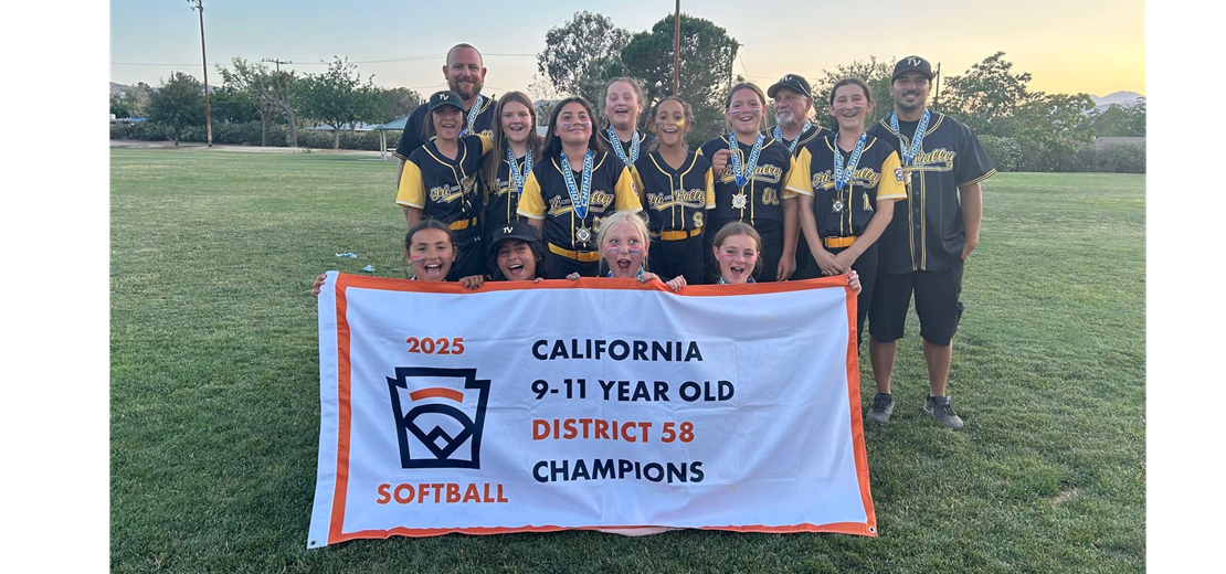 2025 11 yr old Softball District winner Tri Valley LL