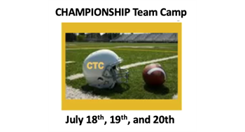 2019 CHAMPIONSHIPP Team Camp Registration Form