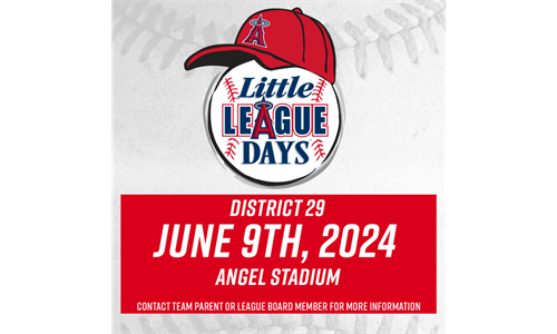 ANGELS LITTLE LEAGUE DAY 2024 VS HOUSTON ASTROS  SUNDAY AT 1 PM.