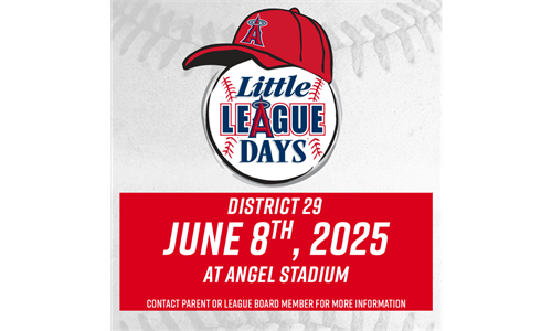 ANGELS LITTLE LEAGUE DAY 2025 VS THE MARINERS AT 1 PM