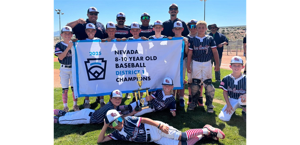 2025 8-10 Division Baseball District Champions:  Reno American Little League