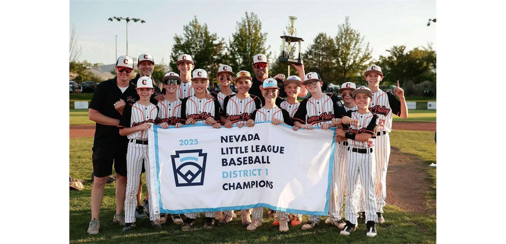 2025 Little League Division Baseball District Champions:  Carson Valley Little League