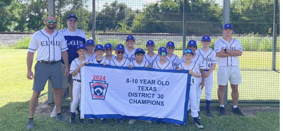 2024 Elgin 8-10 YR OLD Baseball District 30 Champs