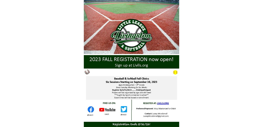 Register for FALL 2023!