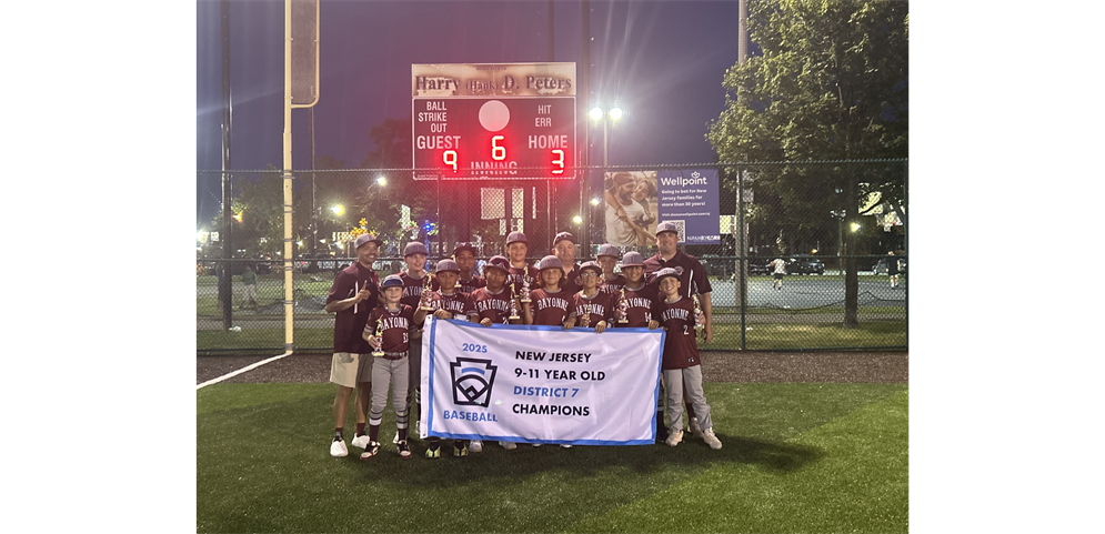 Bayonne 11U District. Champions