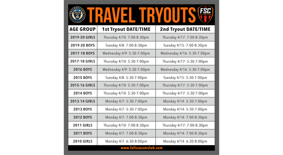 Travel Tryouts 2025-2026 Season