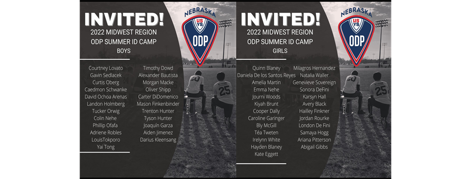 48 Boys & Girls from 2021-22 State Teams invited to Midwest Region ID Camp