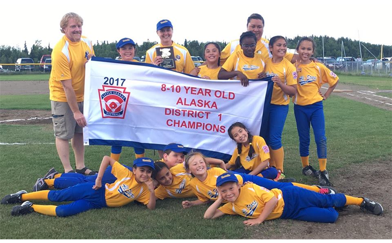 2017 8 - 10 Minors Softball Alaska District Champions!