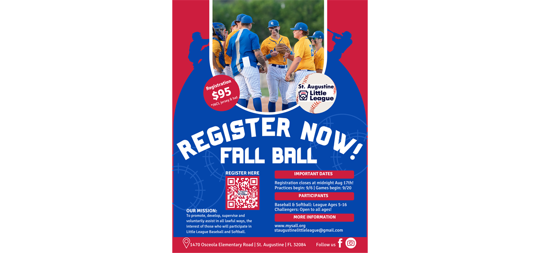 Fall Registration is OPEN!