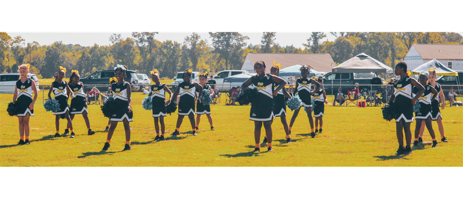 Cheer performs at half time and in league competitions