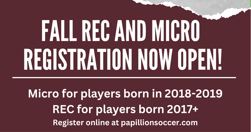 Fall Soccer - Register Now!