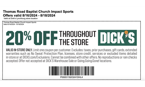 Dicks Coupon 