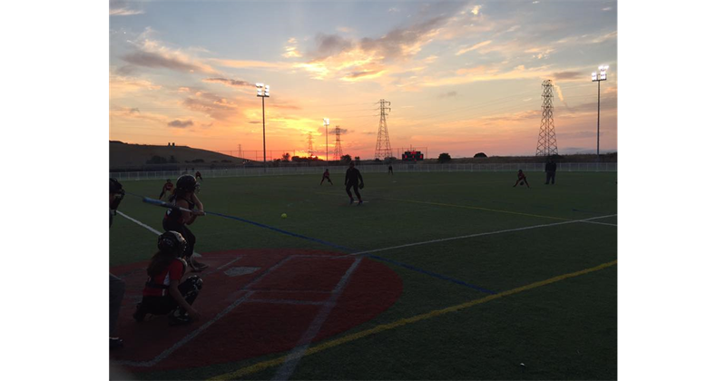 Softball at Sunset