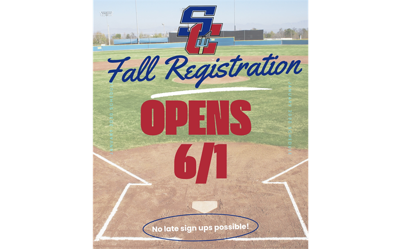 Fall Season Registration 