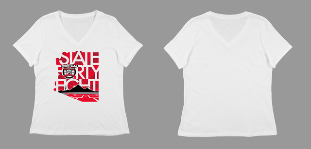 White State 48 V-Neck