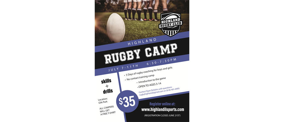 Rugby Camo Registration Opens May 1st