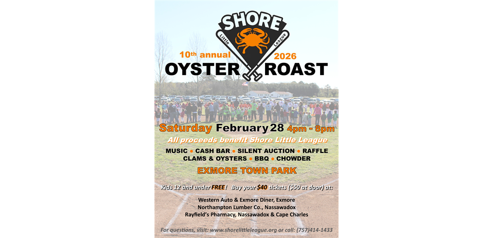 10th Annual Shore Little League Oyster Roast