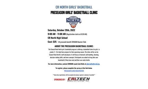 CR North Girls' Basketball Preseason Clinic 