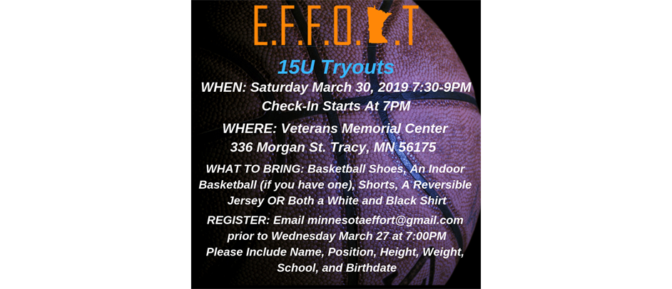 15U Tryouts