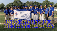 Congratulations to Senior's Baseball on Winning the District 22 Championship!