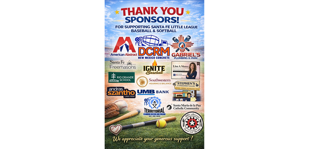 Thank You Santa Fe Little League Sponsors!