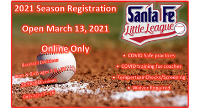 Registration Open Online Only Saturday, March 13, 2021 until April 1, 2021
